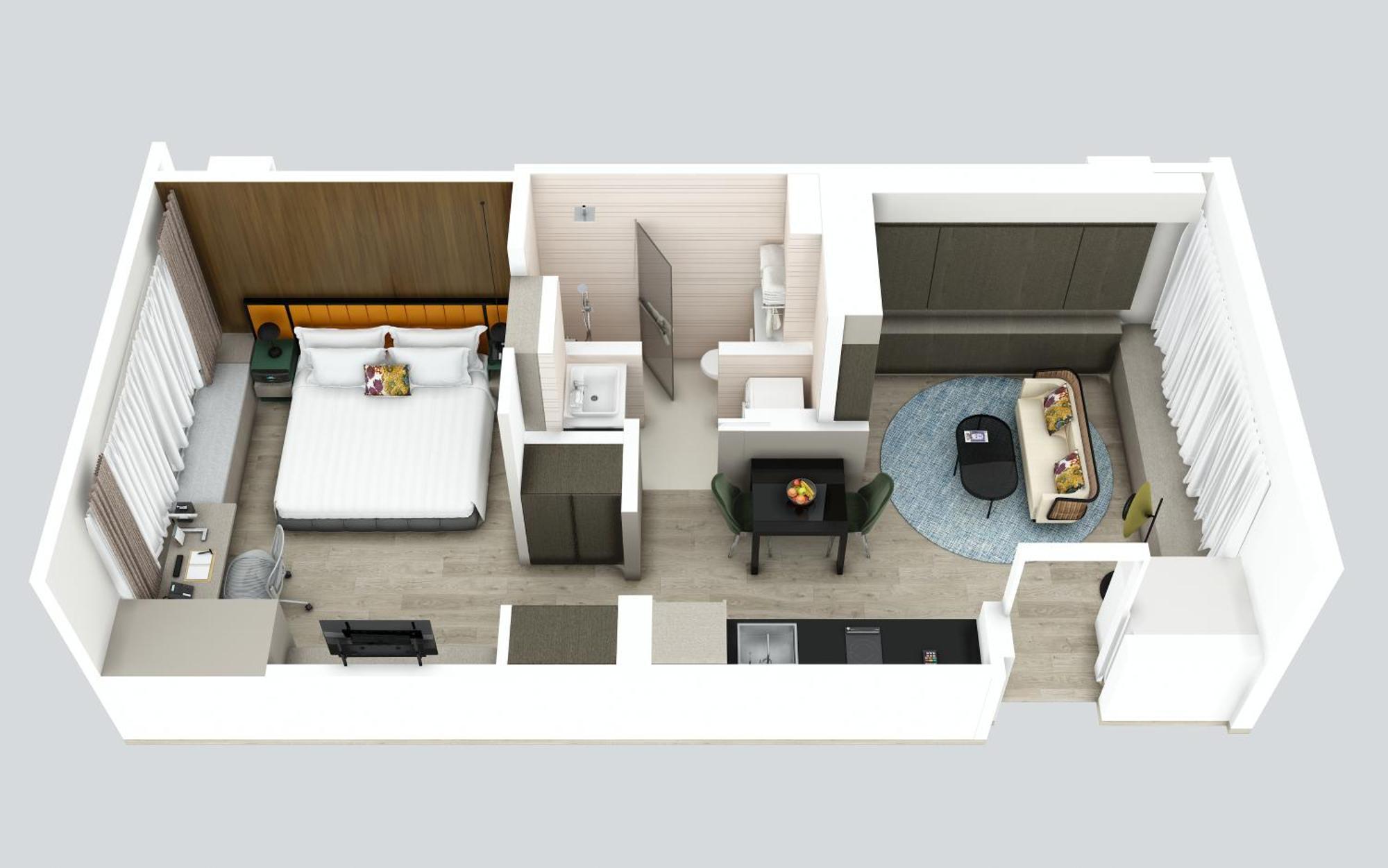Deluxe Suite met 1 Slaapkamer